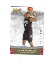 2007-08 Topps Trademark Moves #80 Derrick Byars RC /1999   PHILADELPHIA   76ers