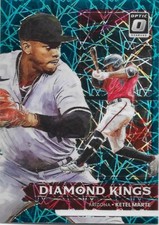 2022 Donruss Optic Katel Marte 13/35 Diamond Kings Teal Velocity Prizm #30