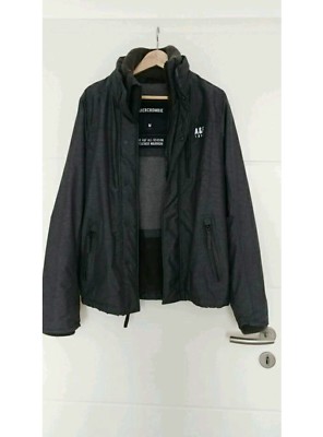 Winterjacke Herren Abercrombie and Fitch Grau  GR:M NEU & ungetragen