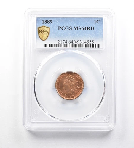 1889 Indian Head Cent MS64 RD PCGS *4665
