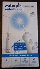 Waterpik Portable Cordless Pearl Water Flosser - White. NEW