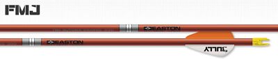 Easton Archery FMJ 5MM Autumn Orange Arrows - 6 Pack 2'' Bully Vane (300)