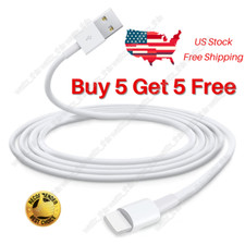3/6ft Fast Charger Cable Heavy Duty USB Cord For iPhone 14 13 12 11 Pro X XR 8 7
