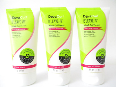 DevaCurl B'Leave in Miracle Curl Plumper 6 oz (3 tubes)