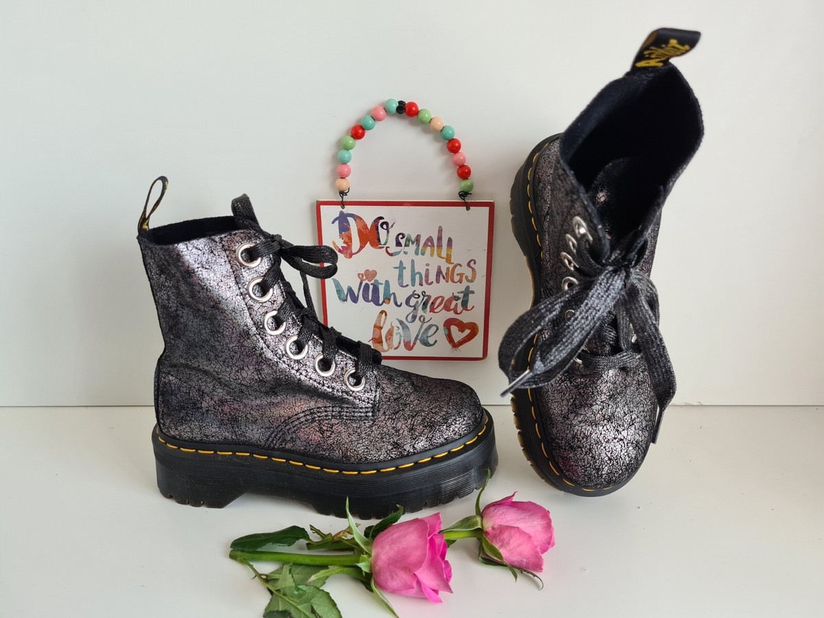 Dr Martens Crackle Boots Dr Martens Jadon Molly Crackle Platform