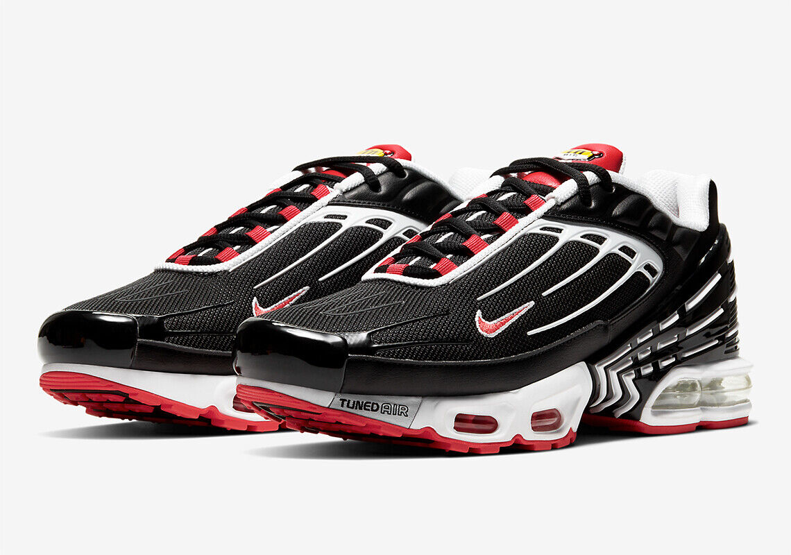 Nike Air Max Plus 3 III Black Red White Trainer CJ0601 001 Nike Air Max Plus 3 III Black Red White Trainer CJ0601 001