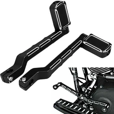 Heel Toe Shift Lever Shifter Peg Pedal For Harley Road Street Glide Fat Boy FLHR