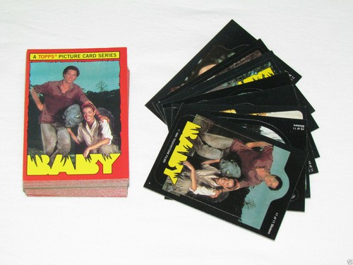 1985 TOPPS BABY Movie Complete Trading Card Set #1-66+ 8 Stickers DINOSAUR FILM