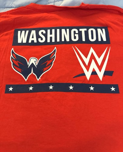 Washington Capitals NHL Hockey Champs Live Here Road To Wrestle Mania T-Shirt - Bild 9 von 11