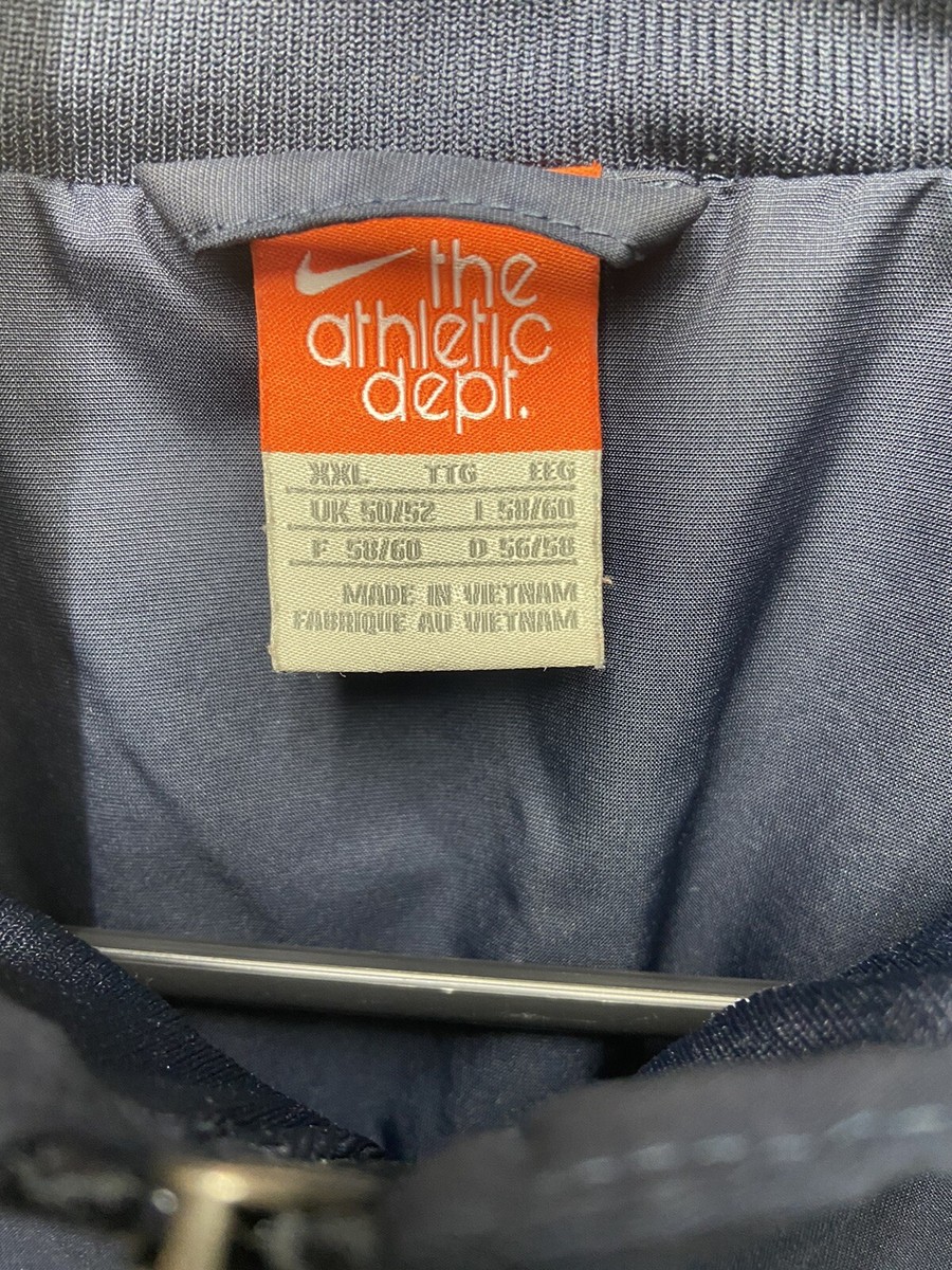 Nike The Athletic Dept. Mens Navy Windbreaker Track Jacket Nike The Athletic Dept. Mens Navy Windbreaker Track Jacket