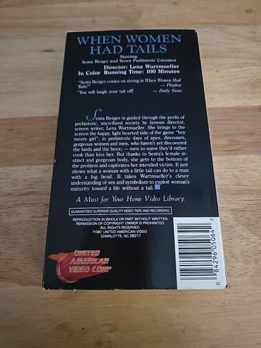 VHS Movie Cult When WOmen Had Tails Senta Berger VERY RARE O4 - Picture 2 of 5