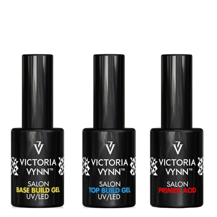 Victoria Vynn Salon Acid Primer Base Build Gel Top Build Gel 15ml UV/LED TPO FRE