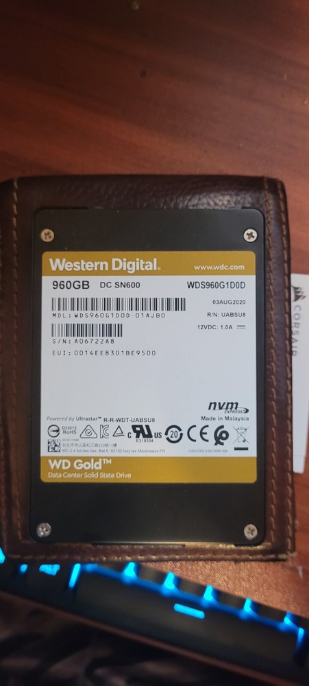 WD Gold 960GB Enterprise SSD High-Performance Storage
