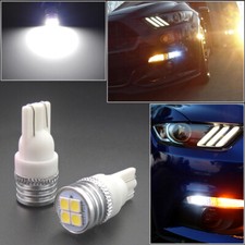 2pcs 6000k White 168 Led Front Sidemarker Parking Light Bulbs For 15-17 Mustang 2pcs 6000k White 168 Led Front Sidemarker Parking Light Bulbs For 15-17 Mustang