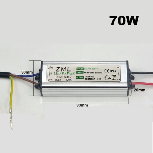 LED Driver Alimentatore Trasformatore 220V IMPERMEABILE IP65 CORRENTE COSTANTE - Picture 8 of 15