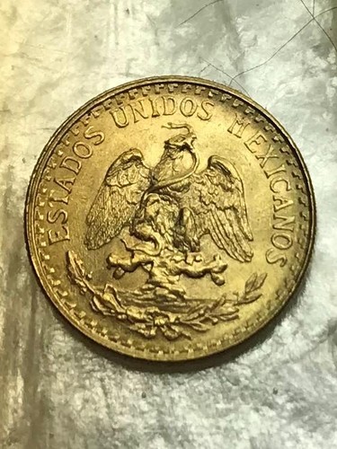 1945 mexico gold dos pesos 2 pesos mexican world coin fine gold