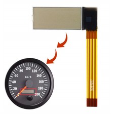 6 pin Tachometer LCD Display For VDO Gauge Tachometer Kenworth Truck Penta Boat