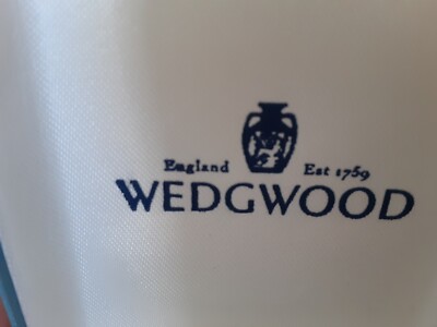 Wedgwood Est 1759 England Original Box Blue on Cream Medallion 
