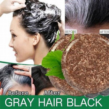 SOAP COVER Grey Bar Shampoo 100 Natural Polygonum Essence Hair Darkening Soap