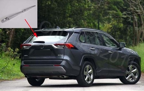 Rear Window Wiper Cover Trim for 2019-2023 Toyota RAV4 ABS Chrome Decoration - Picture 3 of 4