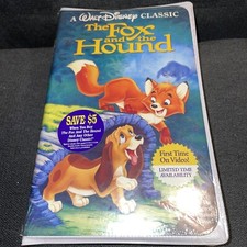 The Fox and the Hound - Disney (Black Diamond VHS, 1994) Brand New! Free Ship!