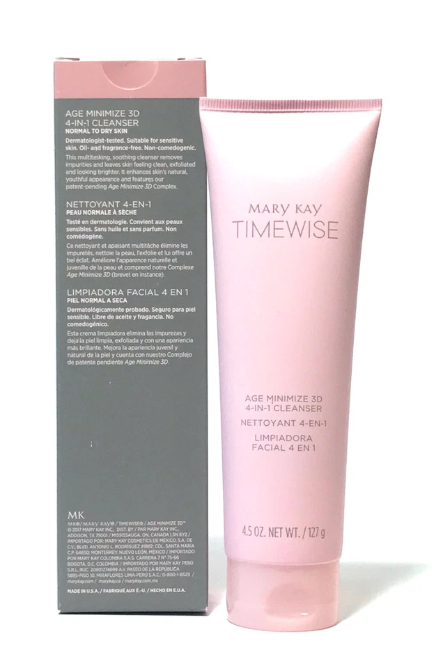 MARY KAY TIMEWISE AGE MINIMIZE 3D~4-IN-1 CLEANSER~NORMAL TO DRY~DISCONTINUED - Image 2 of 4
