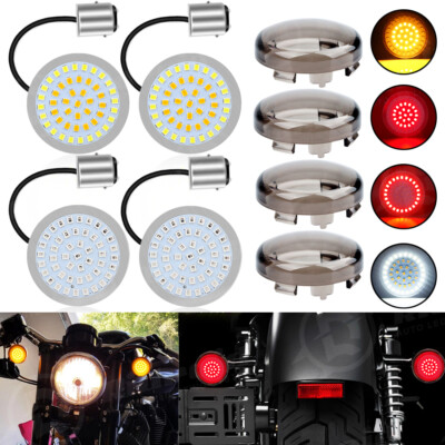 #ad #ad 4PCS For Harley Street Glide Road King 1157 LED Turn Signal Front Rear Lights $18.95