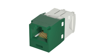 Panduit CJ688TGGR Mini-Com  TX6  PLUS TG Style UTP Jack Module, Green Qty 24