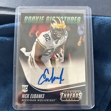 2021 Panini Chronicles Draft Threads Rookie Sign #TS-NEB Nick Eubanks (AU, RC)