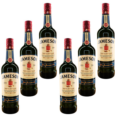 6 x Jameson Original 0,7 l 40% Triple Distilled Irish Whiskey + 1 Jameson Mütze
