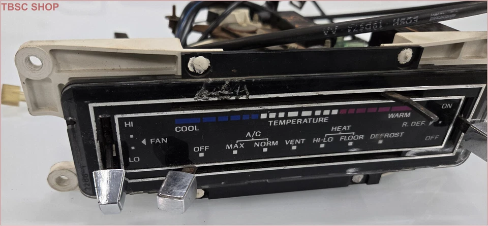 1979年至1986年福特雷鸟交流加热器气候控制温度单元带后部 — 第 3/4 张图片