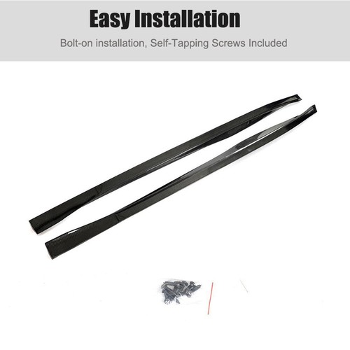 For Maserati Levante 2017-21 Real Carbon Fiber Side Skirt Extension Lip Spoiler - Picture 6 of 12