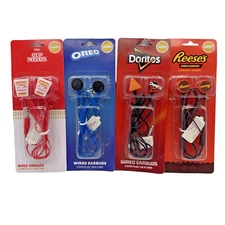 Doritos Oreo Reese's Cup Noodles Wired Earbuds Snack-Themed Headphones Set NEW