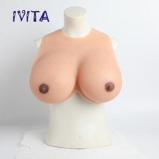 IVITA Silicone Breast Forms Crossdresser Drag Queen H Cup Large Boobs