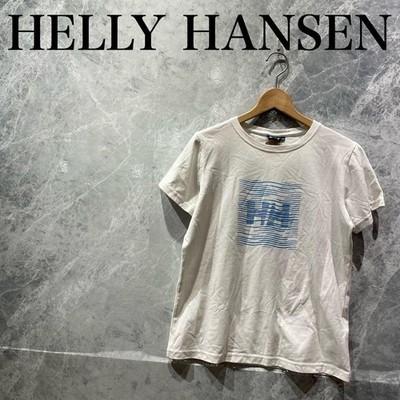 Helly Hansen Women's White Short Sleeve T-Shirt Marine Logo Casual Outdoor