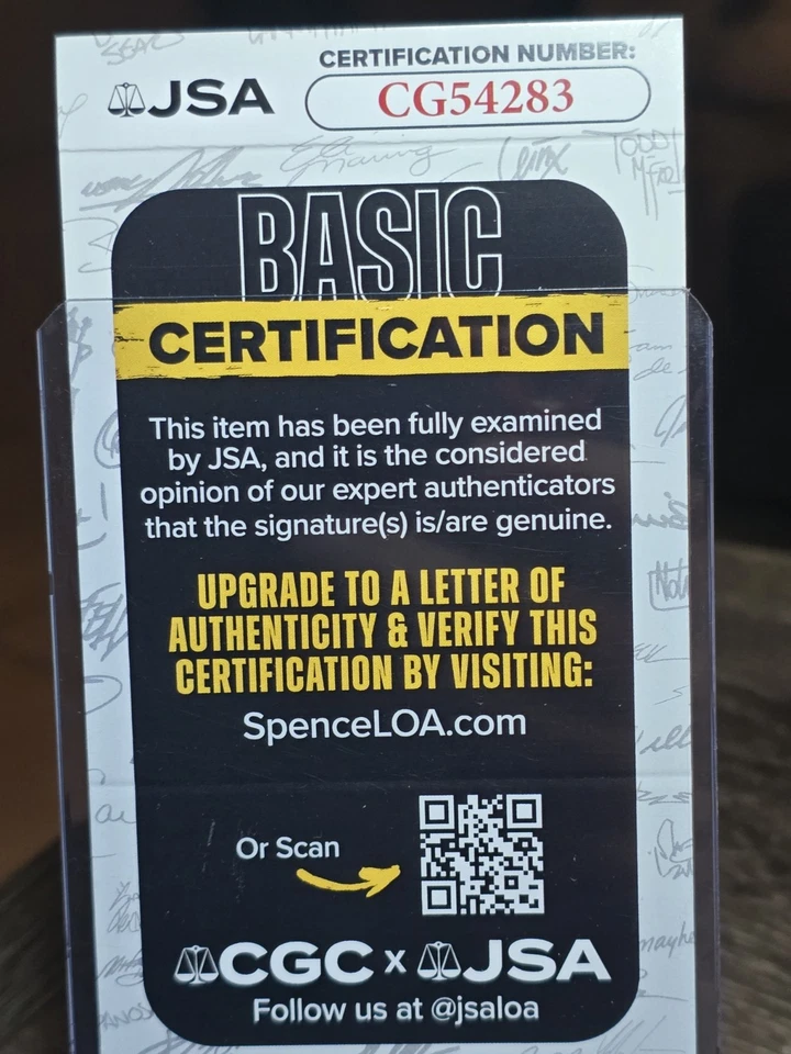 1996 Zenith #79 Auto Moises Alou JSA Certification - Image 4 of 4