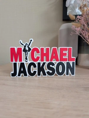 Michael Jackson Logo Décoratif 19x10cm King Of Pop - Photo 1/4