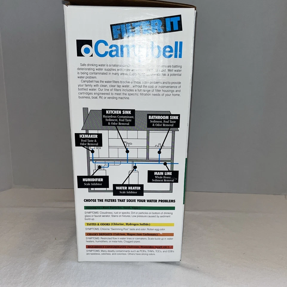 Campbell 1PS-B1 Sediment Filter with Pressure Relief 1" Canister Only - Image 2 of 4
