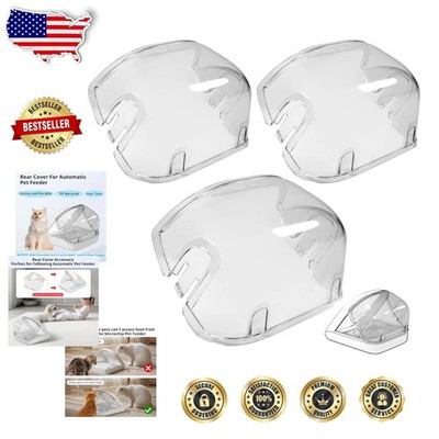 Microchip Feeder Rear Covers - 3 Count, Transparent, Impact Resistant