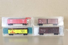 ATLAS MICROTRAINS N Spur Satz Von 4 APPLES ATLANTA PACIFIC SP Boxwagen Waggon