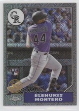2022 Update 1987 Topps Chrome Silver Pack Series Mojo Black Elehuris Montero 3r1