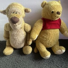 Christopher Robin Plush Set Jointed Pooh  Tigger 2018 Disney Rare