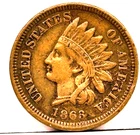 1863 Indian Head Penny, Full Liberty VG/F Details #100