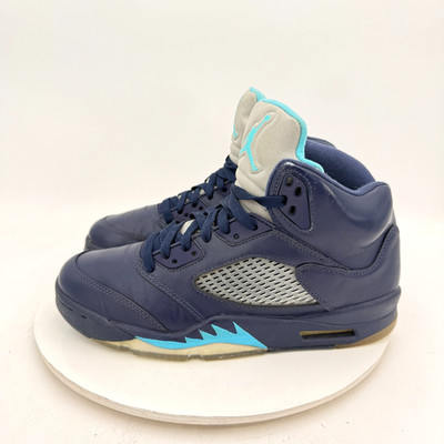 Nike Air Jordan 5 Retro Men Size 9 136027-405 Pre Grape Midnight Navy White Shoe
