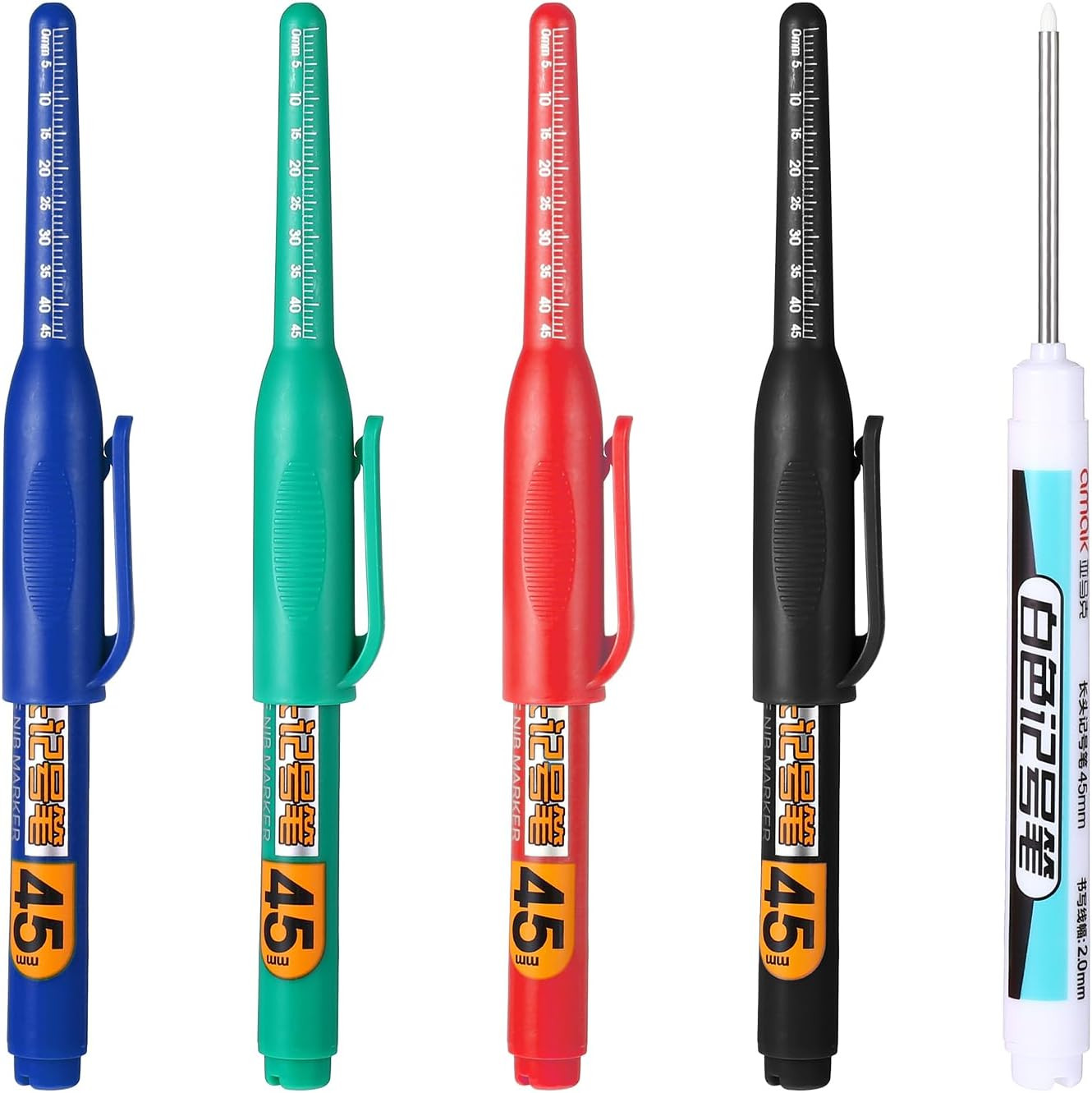 Multi-purpose Deep Hole Marker Pens Long Nib Nose Waterp