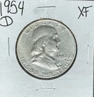 1954-D FRANKLIN SILVER HALF DOLLAR ~ XF ~ NICE COIN~