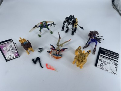 Beast Wars Transformers Action Figures lot (6)  Missing Parts, For Parts- Repair