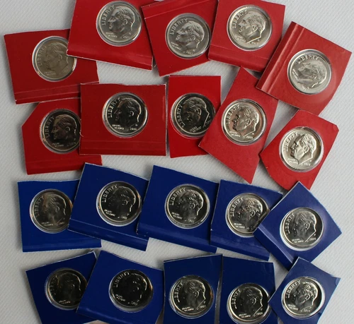 2010 thru 2023 P and D Roosevelt 28 BU Coins Ten Cent 10c US Mint Set Dime Lot