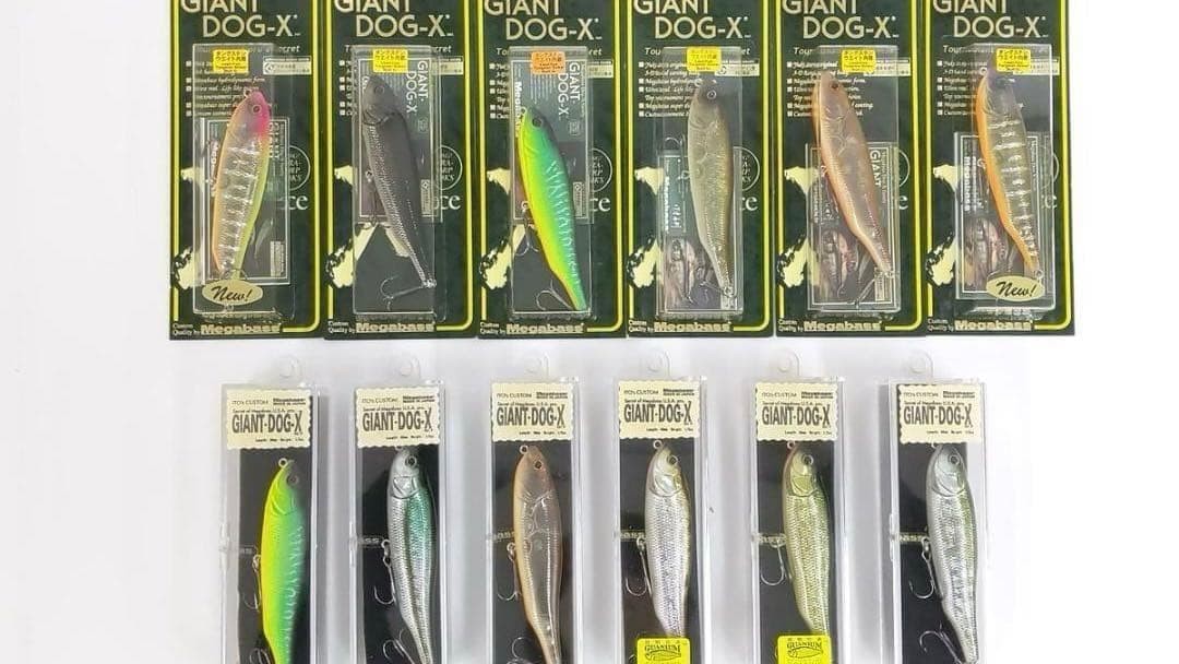 Megabass Giant Dog X 12pcs Set Hard Lure Fishing Bait Unused 8cm/3.1in - Image 1