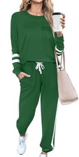 Track Suits for Women Sets 2 Piece Jogger Sweatsuits Drawstring Sweatpants Da...